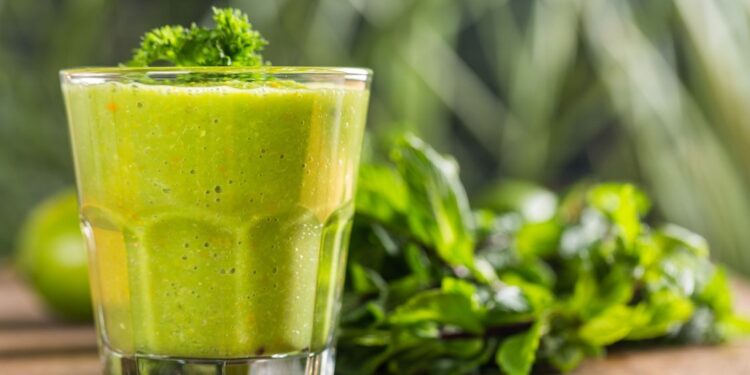 Groene smoothie met rucola, spinazie en meer 11 Groene smoothie met rucola spinazie