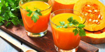 Pompoen smoothie met boerenkool